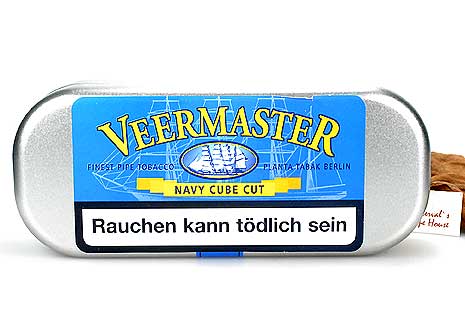 Veermaster Navy Cube Cut Pfeifentabak 100g Dose Veermaster Navy Cube Cut Pfeifentabak 100g Dose